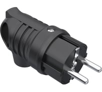 Кабельная вилка Bemis каучуковая, угловая, с кольцом, IP44, 220V, 16A BK1-1402-2021