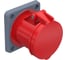 Розетка на механизм Bemis с крышкой, с фиксации вилки, IP44, CEE Norm 3P+E+N, 32A, 380V BC1-3505-2413 1