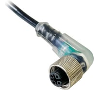 Соединитель кабельный ТЕКО CS S20-1-3 розетка, угловой с кабелем, пластик 3-PIN, IP67, кабель 3м, 250 AC/DC NO 00-00022996