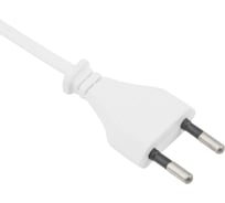 Сетевой шнур с плоской вилкой REXANT 2x0.5 мм2 белый 1,5 метра 50 шт 11-1111