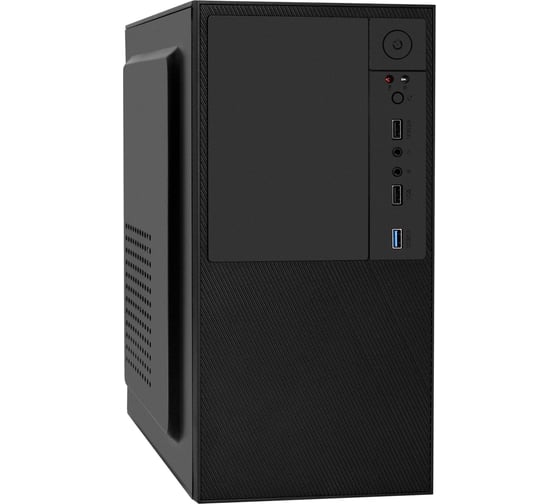 Корпус ExeGate Minitower BAA-308U2-AAA400 mATX, БП AAA400 с вентилятором 8см, 1 USB+2 USB3.0, HD Audio, черный 298006