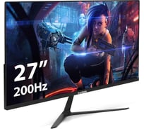 Монитор ExeGate игровой с аудио 27 200 Гц Combat EG2700CA VA LED Grade A+, FHD, 1920x1080 200Гц, 16:9, 250cd/m2, 4000:1, 178/178, 1ms, Speakers, 2xHDMI 300572