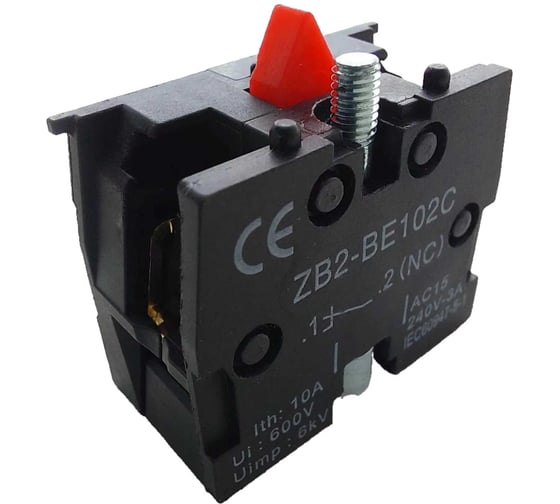 Контакт дополнительный ЧЗЭО ZB2-BE102C 1НЗ в уп. 100 шт. ЦБ-00031259