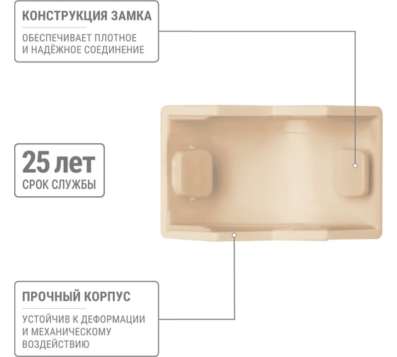 Внешний угол TDM ELECTRIC КМН, сосна, 15х10 упаковка 4 шт SQ0411-0210