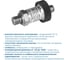 Датчик давления PIEZUS APZ 1130, ВПИ 250 бар, ОП 0,5 % ДИ, эл присоед. M12x1, 4-конт., без ответной части, 4-20 мА / 2-х пров., мех. присоед. G1/4" DIN 3852, form E, демпфер гидроударов, МПИ 3 года, G-B-2502-D-34-A-744-F APZ_1130_3 2