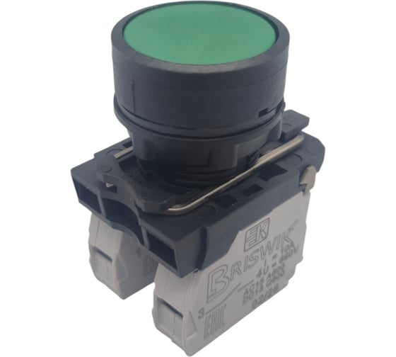 Выключатель Briswik КМЕ 4611м зеленый IP65 УХЛ2 10А 1но 1нз aB-DB-5Ai-0321