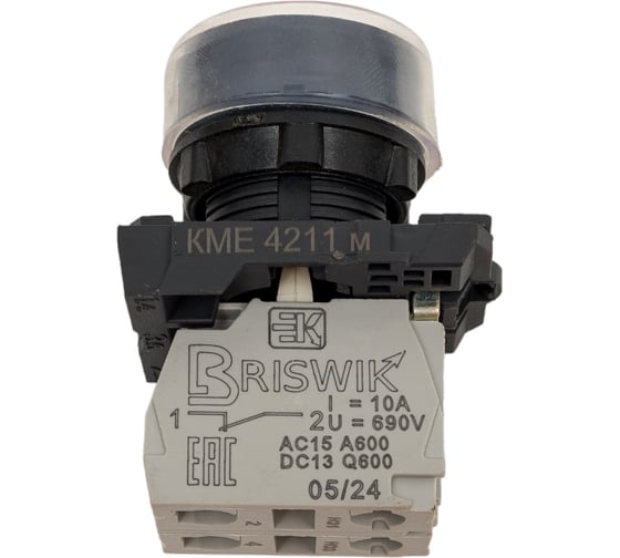 Выключатель Briswik КМЕ 4211м красный IP65 УХЛ2 10А 1но 1нз aB-DB-3Ai-0221