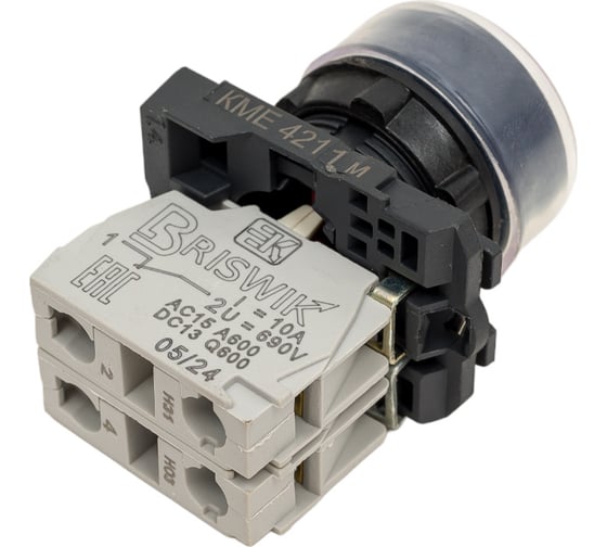 Выключатель Briswik КМЕ 4211м красный IP65 УХЛ2 10А 1но 1нз aB-DB-3Ai-0221