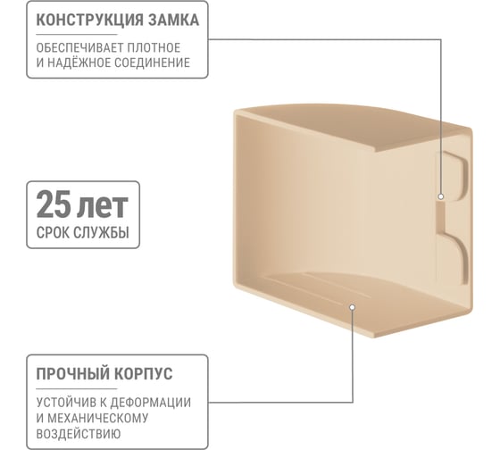 Заглушка кабельной трассы TDM ELECTRIC КМЗ, сосна, 40х25 упаковка 4 шт SQ0411-0235