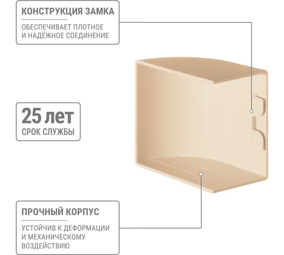 Заглушка кабельной трассы TDM ELECTRIC КМЗ 60х40 сосна (4 шт./комплект) SQ0411-0236