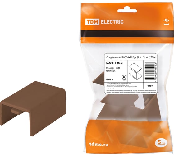 Соединитель TDM ELECTRIC КМС 16x16 бук 4 шт./комп. SQ0411-0351