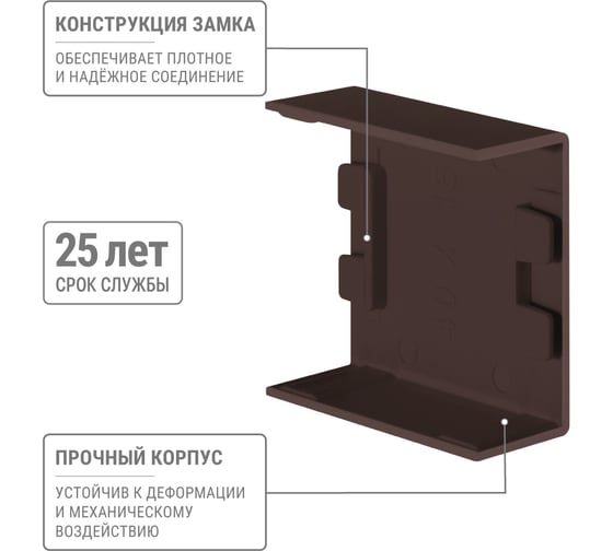 Соединитель TDM ELECTRIC КМС, бук, 40x16 упаковка 4 шт SQ0411-0354