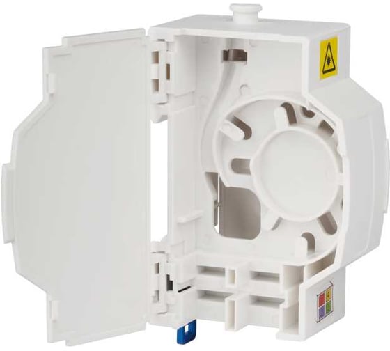 Бокс на DIN-рейку LANMASTER на 4 адаптера SC, белый, LAN-DRF-4SC/BX-WH