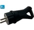 Вилка однофазная прямая Sebmet каучуковая с кольцом 220-250В 16А IP44 (3 шт) TD046322016.3 1