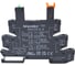 Цоколь Shenler НТК Приборэнерго, 8A(300VAC), черный, (12...24VAC/DC), винтовой зажим, LED, W=6.2mm, на рейку DIN35, для RNC, RM699BV, RSR30, 34.51, 34.81, RSS, HF41F SNC05-E-A 4
