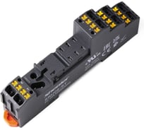 Цоколь Shenler НТК Приборэнерго, 10A(300V), push-in, черный, на рейку DIN35, для RFT2CO, 46.52, G2R-2, KRI2 SRU08-ST