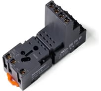 Цоколь Shenler НТК Приборэнерго, 10A(300V), винтовой зажим, черный, на рейку DIN35/панель, для RKE, RKF, R4N, MY4, 55.34, KMY4, PT4, RCM5 SKC14-E