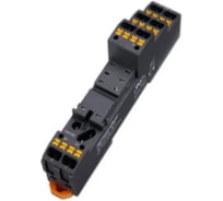 Цоколь Shenler НТК Приборэнерго, 10A(300V), push-in, черный, на рейку DIN35, для R2G1CH, R2G2CH, RM84, RM85, RM87L, RM87P, RMP84, RMP85, 41.52, 41.61, 41.81, RT2, G2R SRC08-ST