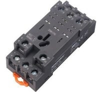 Цоколь Shenler НТК Приборэнерго, 3CO, 16A(300V), винтовой зажим, черный, на рейку DIN35, для RKL3CO, 56.33, RPM3, LY3 STB11-E