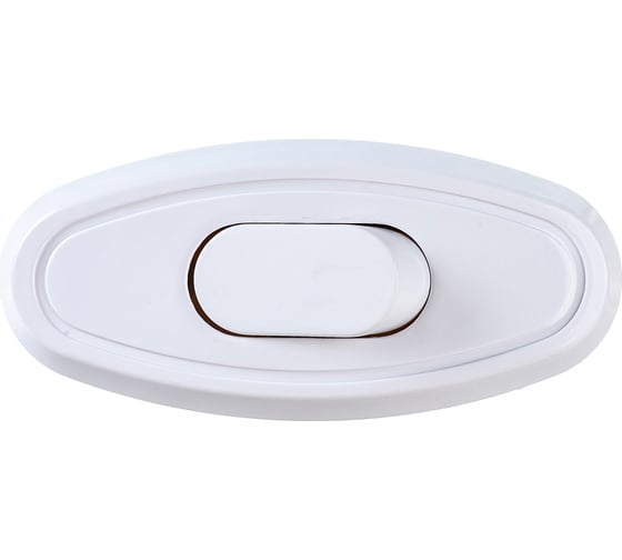 Выключатель кнопка на электропровод REXANT 250V 6А ON-OFF белый 36-3016