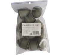 Фитинг пластиковый Weyer WQE-AD28.5G-k10, концевая заглушка, ТРЕ, цвет серый, гофра диаметром 28,5 мм, IP66, -40C-+120C, комплект-10 шт. WE2700700-10