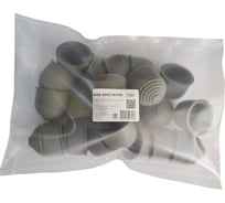 Фитинг пластиковый Weyer WQE-AD42.5G-k20, концевая заглушка, ТРЕ, цвет серый, гофра диаметром 42,5 мм, IP66, -40C-+120C, комплект-20 шт. WE2701000-20