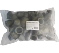 Фитинг пластиковый Weyer WQE-AD28.5G-k50, концевая заглушка, ТРЕ, цвет серый, гофра диаметром 28,5 мм, IP66, -40C-+120C, комплект-50 шт. WE2700700-50