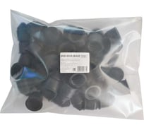 Фитинг пластиковый Фитинг пластиковый Weyer WQE-AD28.5B-k50, концевая заглушка, ТРЕ, цвет черный, гофра диаметром 28,5 мм, IP66, -40C-+120C, комплект-50 шт. WE2701800-50