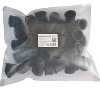 Фитинг пластиковый Weyer WQE-AD31.5B-k50, концевая заглушка, ТРЕ, цвет черный, гофра диаметром 31,5 мм, IP66, -40C-+120C, комплект-50 шт. WE2701900-50