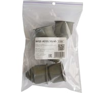 Фитинг пластиковый Weyer WQE-AD31.5G-k5, концевая заглушка, ТРЕ, цвет серый, гофра диаметром 31,5 мм, IP66, -40C-+120C, комплект-5 шт. WE2700800-5