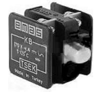 Блок-контакт Emas с держателем 1НО+1НЗ для постов, KB14K