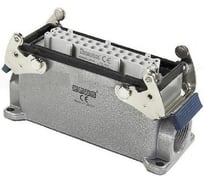 Розетка Emas, 4-фиксатора, металл, 2 ввода, для панели, 24 полюса, 16А, EBM24PD27