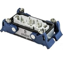 Вилка Emas низкая, 4-фиксатора, для панели, 6 полюсов, 4*80А+2*16A, EBM806FM44