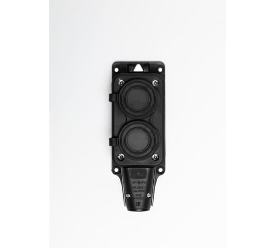 Розетка (колодка) двухместная DYNEL каучук 2P+PE 230V 16А IP54 DY-01-01-007