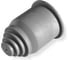 Фитинг пластиковый Weyer WQE-AD13.0G-k10 концевая заглушка, ТРЕ, цвет серый, гофра диаметр 13 мм, IP66, -40C-+120C, комплект 10 шт. WE2700200-10 1