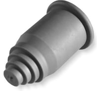 Фитинг пластиковый Weyer WQE-AD10.0G-k50 концевая заглушка, ТРЕ, цвет серый, гофра диам. 10 мм, IP66, -40C-+120C, комплект 50 шт. WE2700100-50