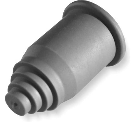 Фитинг пластиковый Weyer WQE-AD10.0G-k50 концевая заглушка, ТРЕ, цвет серый, гофра диам. 10 мм, IP66, -40C-+120C, комплект 50 шт. WE2700100-50
