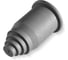 Фитинг пластиковый Weyer WQE-AD10.0G-k10 концевая заглушка, ТРЕ, цвет серый, гофра диам. 10 мм, IP66, -40C-+120C, комплект 10 шт. WE2700100-10 1