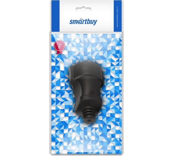 Штепсельное гнездо Smartbuy с заземлением черное ПВХ 16A 250B SBE-16-S03-bz