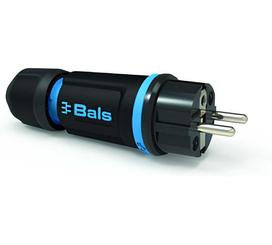Вилка Bals Schuko 16A 3п(2P+E) 250В, IP54 синий MULTI-GRIP 7370-1