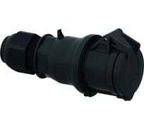 Розетка кабельная Bals 32А 4п(3P+PE) 6ч, 230В, IP44 черная 310489