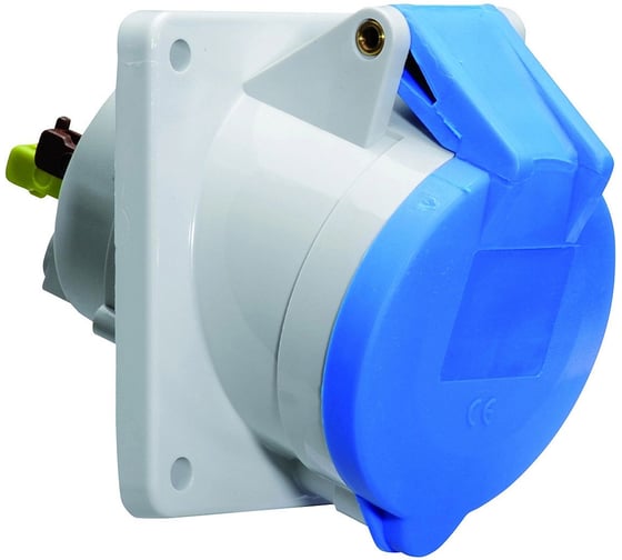 Розетка наклонная Bals 16A 3п(2P+PE), 6ч, 230В, IP44 Quick-Connect фланец 85х85 12749