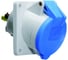 Розетка наклонная Bals 16A 3п(2P+PE), 6ч, 230В, IP44 Quick-Connect фланец 85х85 12749 1