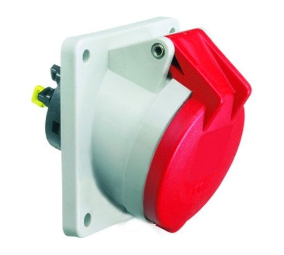 Розетка наклонная Bals 16A 5п(3P+N+PE) 6ч, 400В, IP54 75х75 Quick-Connect 12961