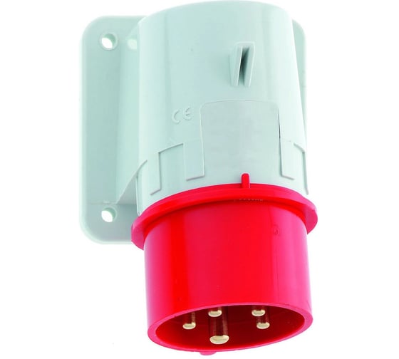 Вилка настенная Bals 16A, 5p(3р+N+PЕ) , 6h, 400V, IP44, 2612