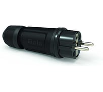 Вилка Bals Schuko16A 3п(2P+E) 250В, IP54 черный MULTI-GRIP 7372-1
