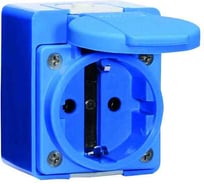 Розетка настенная Bals Schuko 16A 3п(2P+PE) 250В, IP44 66x54 724