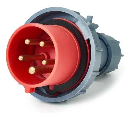 Вилка кабельная HLT 0152 16А, 3Р+РЕ+N, 380В-415B, IP67, упаковка 10 шт 083-04-09