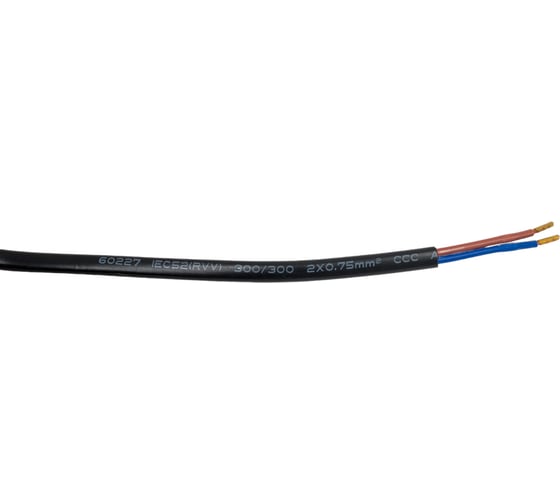 Шнур с плоской вилкой и светорегулятором TDM ELECTRIC ШУ05С2 200Вт, RL ШВВП 2x0,75мм2 2м. черный SQ1305-0052