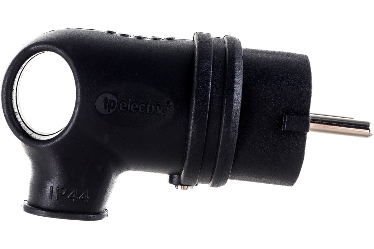 Силовая угловая вилка каучук TP Electric 16A, 240В, IP44 3101-302-0300 ...